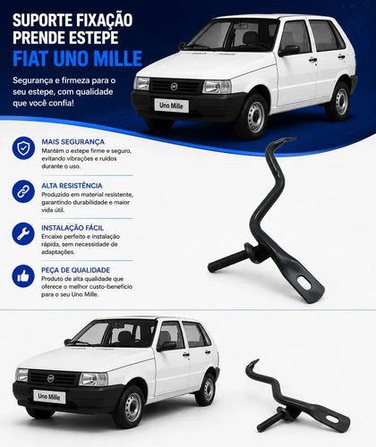 Suporte Fixação Prende Estepe  Fiat Uno 2009