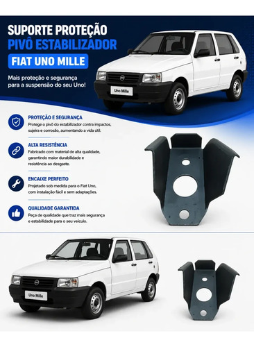Suporte Proteção Pivô Estabilizador Fiat Uno 2009