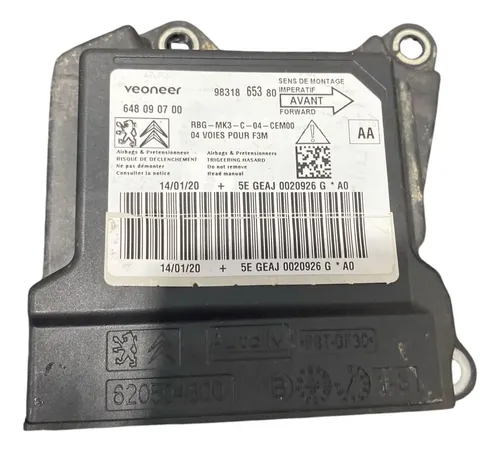 Modulo Airbag Citroen C4 Cactos 2019/2022 9831865380