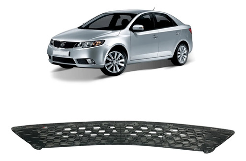 Grade Pára-choque Kia Cerato 2009/2013 865221m600 Original Preto Fosco - Imagem 2