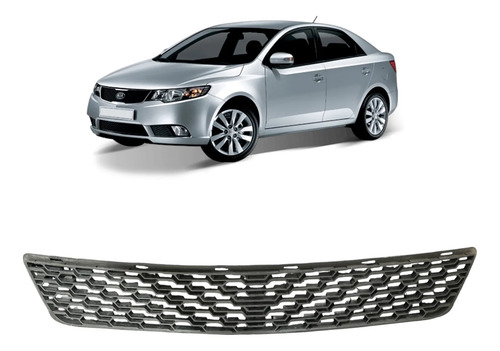 Grade Pára-choque Kia Cerato 2009/2013 865221m600 Original Preto Fosco - Imagem 3