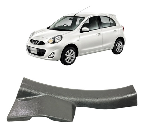 Soleira Interna Porta Traseira Esquerda Nissan March 14 1.6 Cinza-escuro