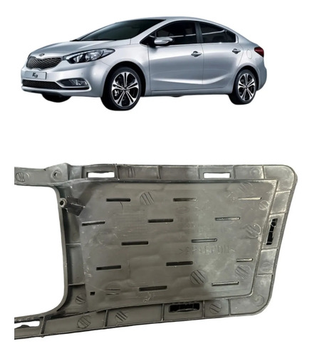 Moldura Milha Esquerdo Kia Cerato 2008 A 2013 Preto Esquerdo - Imagem 2