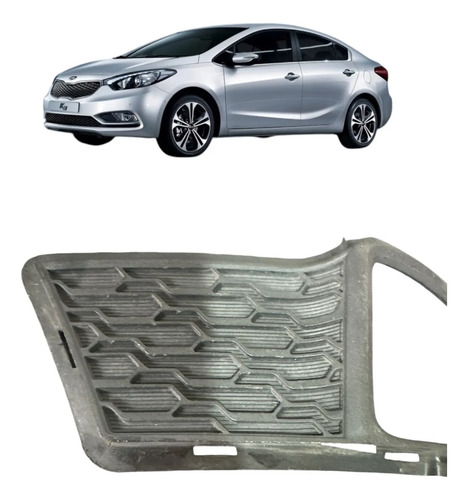 Moldura Milha Esquerdo Kia Cerato 2008 A 2013 Preto Esquerdo - Imagem 6