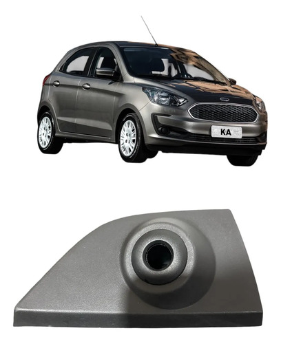 Moldura Interna Retrovisor Esquerdo Ford Ka 2018 Preto Orig Preto - Imagem 1