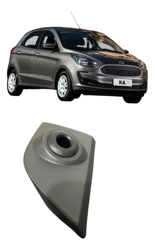 Moldura Interna Retrovisor Esquerdo Ford Ka 2018 Preto Orig Preto - Imagem 2