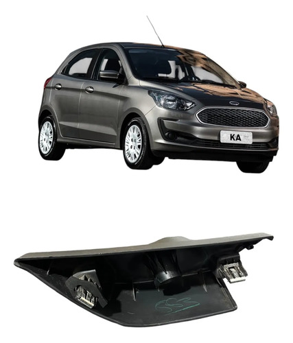 Moldura Interna Retrovisor Esquerdo Ford Ka 2018 Preto Orig Preto - Imagem 3