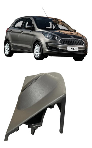 Moldura Interna Retrovisor Esquerdo Ford Ka 2018 Preto Orig Preto - Imagem 5