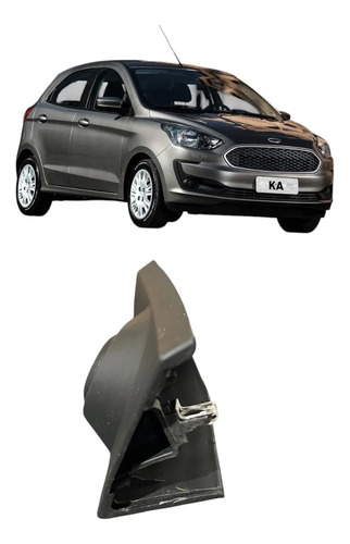 Moldura Retrovisor Inter Direito Ford Ka 2015 E3b5a234 Preto - Imagem 6