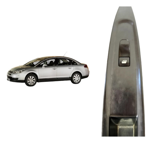 Moldura Botão Porta Citroen C4 Dianteira Direita 9660609877 Cinza - Imagem 3