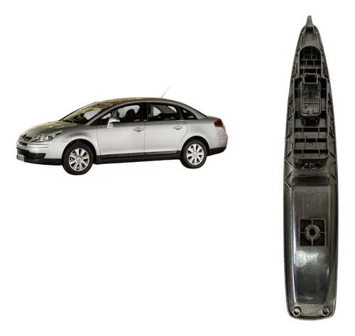 Moldura Botão Porta Citroen C4 Dianteira Direita 9660609877 Cinza - Imagem 5