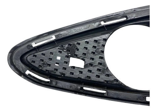 Grade Moldura Farol Milha Direito Hyundai Hb20 2012 2015 Oem Preto Direito - Imagem 2