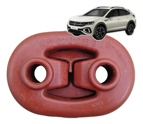 Borracha Escapamento Golf Jetta Nivus Tcross Taos Tiguan Vw