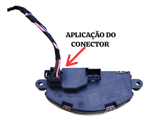 Plug Conector Resistência Ar Condicionado Vw Nivus 2025 - Imagem 2
