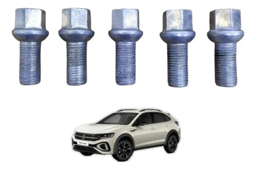 Jogo 5 Parafusos Roda Vw Nivus Highline 1.0 Tsi 2024 Orig