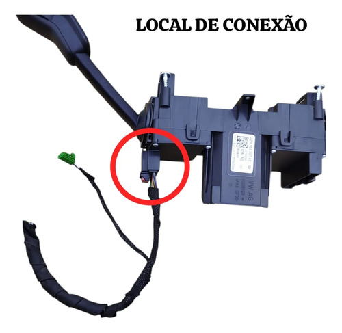 Plug Conector Chave Limpador Parabrisa Vw Nivus 2024 2025 - Imagem 2
