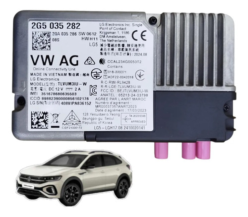 Módulo Conforto Vw Nivus T-cross 2020 A 2026 2g5035282