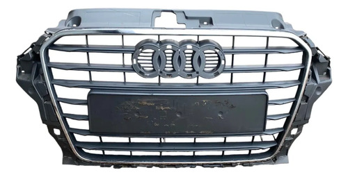 Grade Dianteira Pára-choque Audi A3 2013 2016 Original Preto Fosco