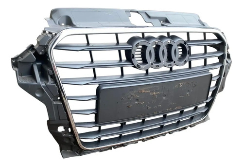 Grade Dianteira Pára-choque Audi A3 2013 2016 Original Preto Fosco - Imagem 3