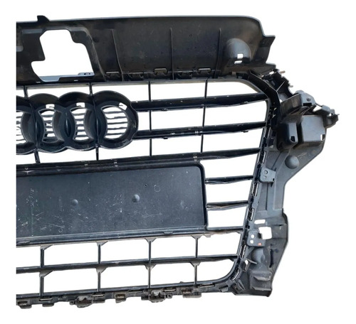 Grade Dianteira Pára-choque Audi A3 2013 2016 Original Preto Fosco - Imagem 9