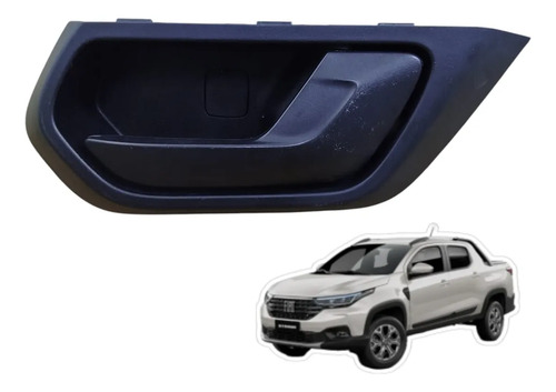 Maçaneta Interna Dianteira Direita Fiat Strada 1002532050 Preto Dianteira/traseira