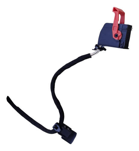 Plug Conector Comando Pisca Alerta Fiat Strada 2021 A 2024 Preto Com Detalhe Vermelho - Imagem 4