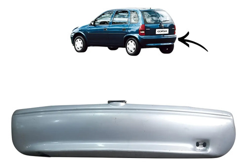 Parachoque Chevrolet Corsa Hatch 94 À 00 - 93249245 Prateado - Imagem 1