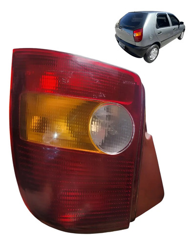 Lanterna Traseira Esq. Fiat Palio 96 À 00 (detalhe) Esquerdo/motorista Vermelho - Imagem 1