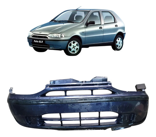 Parachoque Dianteiro Fiat Palio Siena 96/00 (detalhe) Azul-escuro - Imagem 1
