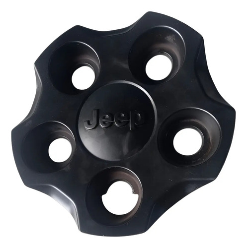Calota Central Roda Ferro Jeep Renegade Aro 16 2016 Á 2020 Preto