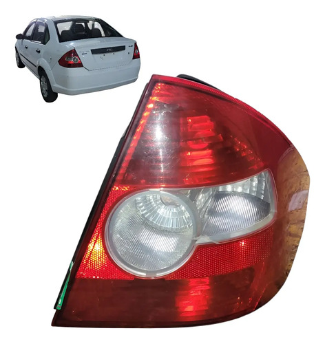 Lanterna Direita Paralela Ford Fiesta Sedan 04 À 10 -detalhe Direito/passageiro Tricolor