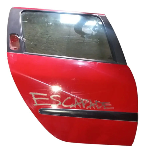 Porta Traseira Direita Peugeot 206 / 207sw Escapede 05 A 13 Traseira Direito Vermelho