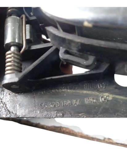 Maçaneta Interna Traseira Esquerda Peugeot 206sw 1998 Á 2005 Prateado - Imagem 4