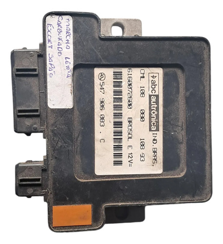 Módulo Marcha Lenta Ford Escort Sapão 12v - 547906083