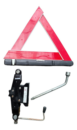 Kit Triângulo / Chave Roda / Macaco Tipo Sanfona Citroën C3
