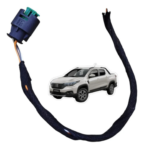 Plug Conector Motor Trava Portinhola Tanque Fiat Strada 2022
