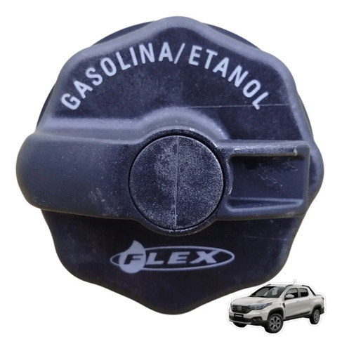 Tampa Tanque Combustível Fiat Palio Siena Strada Stilo Doblo Preto 2022