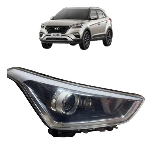 Farol Hyundai Creta 2017 A 2021 Direito Original Direito/passageiro - Imagem 1