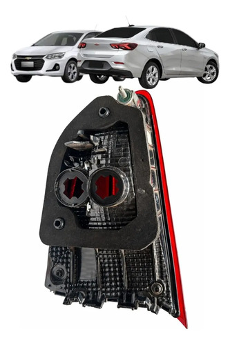 Lanterna Led Mala Esquerda Onix Plus 2020 A 2025 Original Esquerdo/motorista Vermelho - Imagem 2