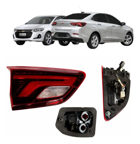 Lanterna Led Mala Esquerda Onix Plus 2020 A 2025 Original Esquerdo/motorista Vermelho - Imagem 3