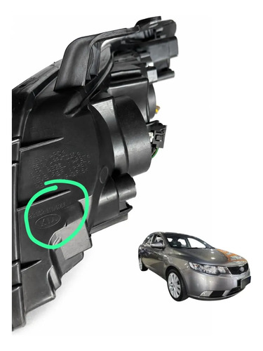 Farol Kia Cerato Lado Direito 2009 A 2013 Direito/passageiro - Imagem 3