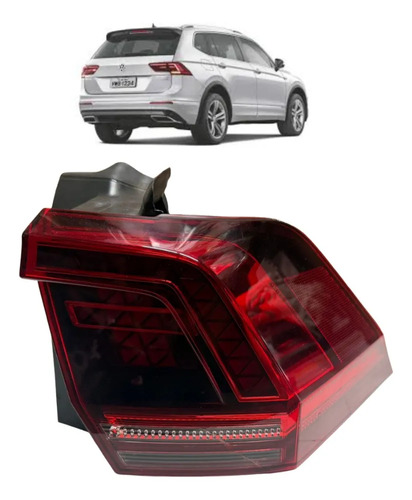 Lanterna Tiguan 2018 A 2021 Direita Original Recuperada Direito/passageiro Vermelho