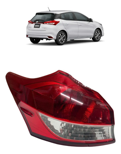 Lanterna Toyota Yaris Hatch 2018 A 2024 Esquerdo Original Esquerdo/motorista Vermelho