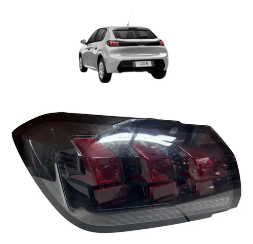 Lanterna Peugeot 208 2020 A 2024 Esquerdo Original Sem Recuperação Esquerdo/motorista Vermelho
