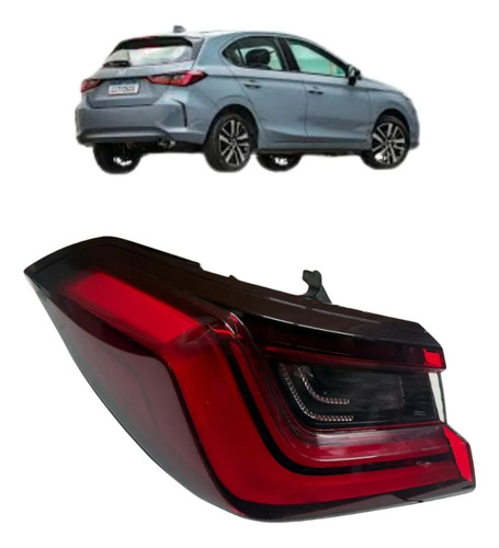 Lanterna Honda City Hatch 2022 A 2024 Esquerdo Original Sem Recuperação Esquerdo/motorista Vermelho