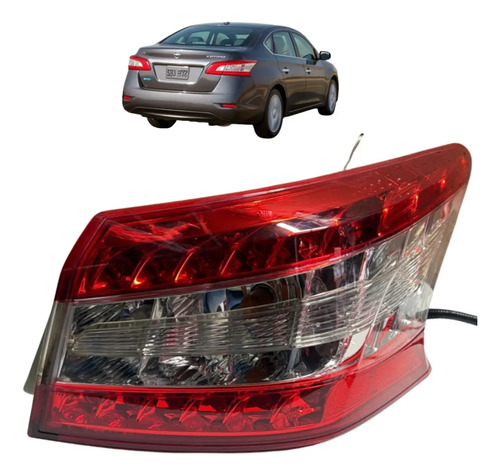 Lanterna Nissan Sentra 2013 A 2018 Com Led Direito Original Vermelho