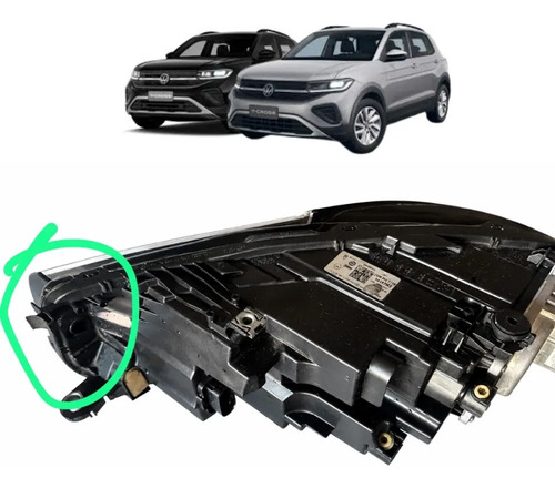 Farol Volkswagen T-cross 2020 A 2024 Led Direito Direito/passageiro - Imagem 2