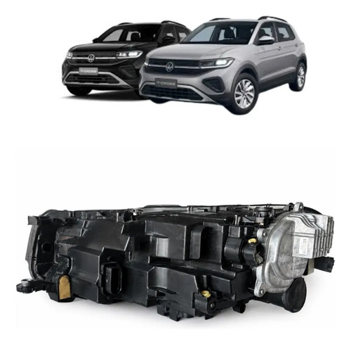 Farol Volkswagen T-cross 2020 A 2024 Led Direito Direito/passageiro - Imagem 4