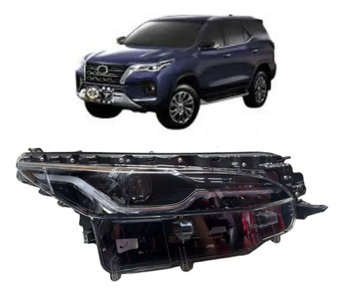 Farol Toyota Hilux Sw4 Bi-beam 2021 A 2023 Direito Com Led Original Direito/passageiro