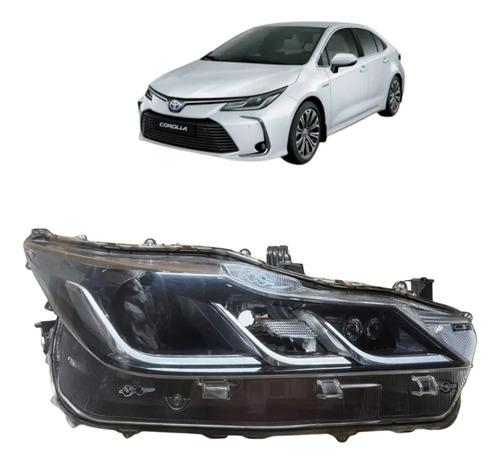 Farol Toyota Corolla 2020 A 2026 Direito Origina Recuperado Direito/passageiro - Imagem 1